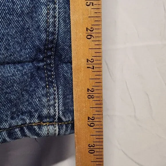 Carhartt Mens 44x30 B172 DST Straight Leg Flannel Lined Medium Wash Jeans Blue - Picture 8 of 9